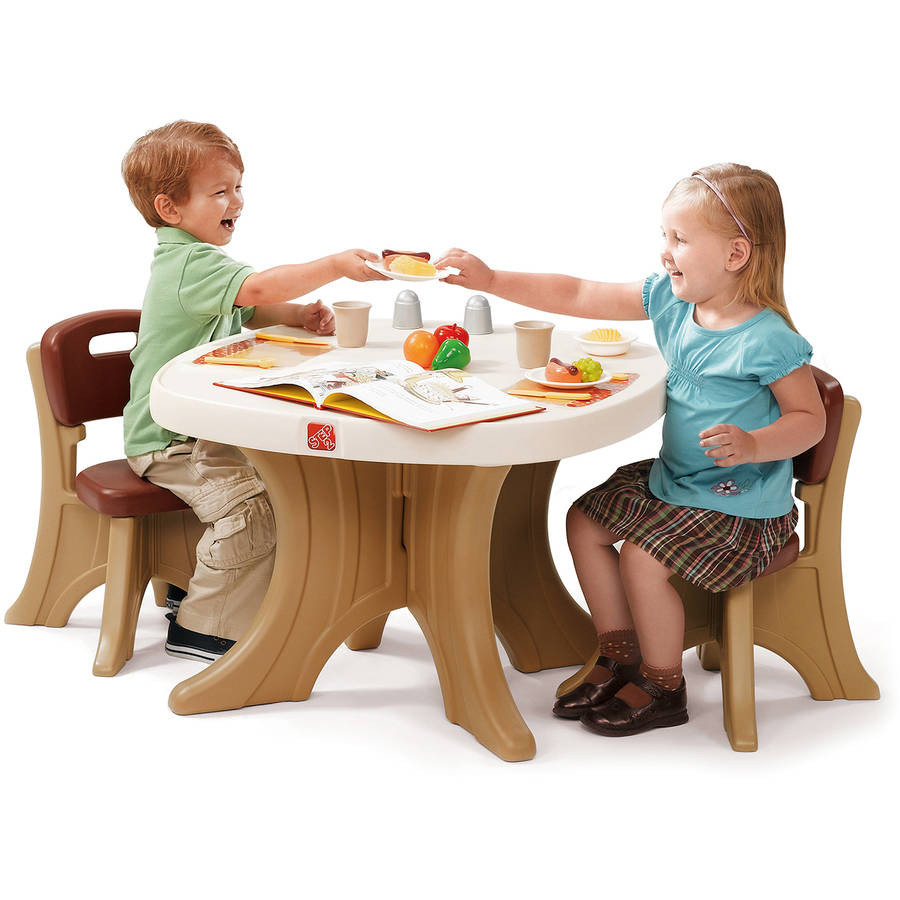 Walmart Kids Table
 Step2 New Traditions Kids Table and 2 Chairs Set Brown