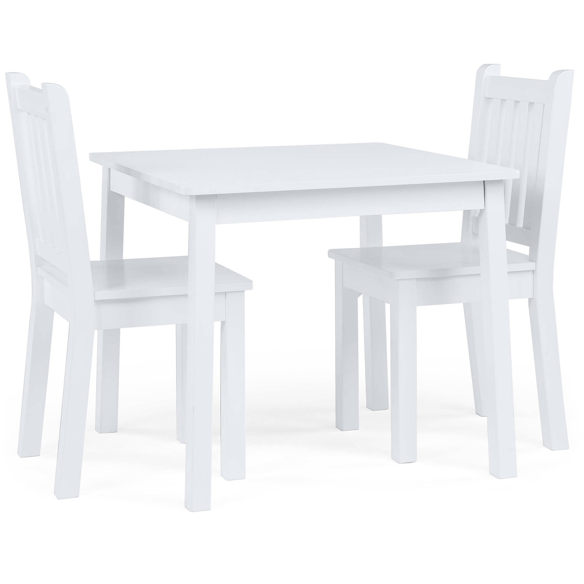 Walmart Kids Table
 Humble Crew Kids Wood Table and 2 Chairs Set White