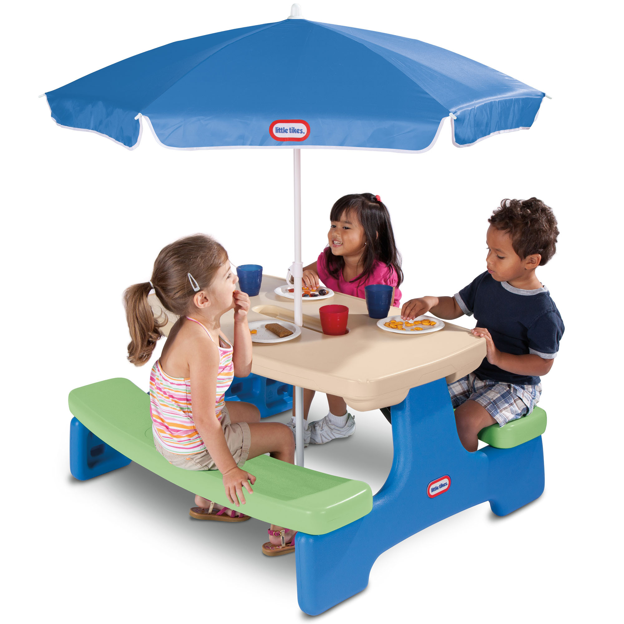 Walmart Kids Table
 Little Tikes Easy Store Kids Picnic Table with Umbrella