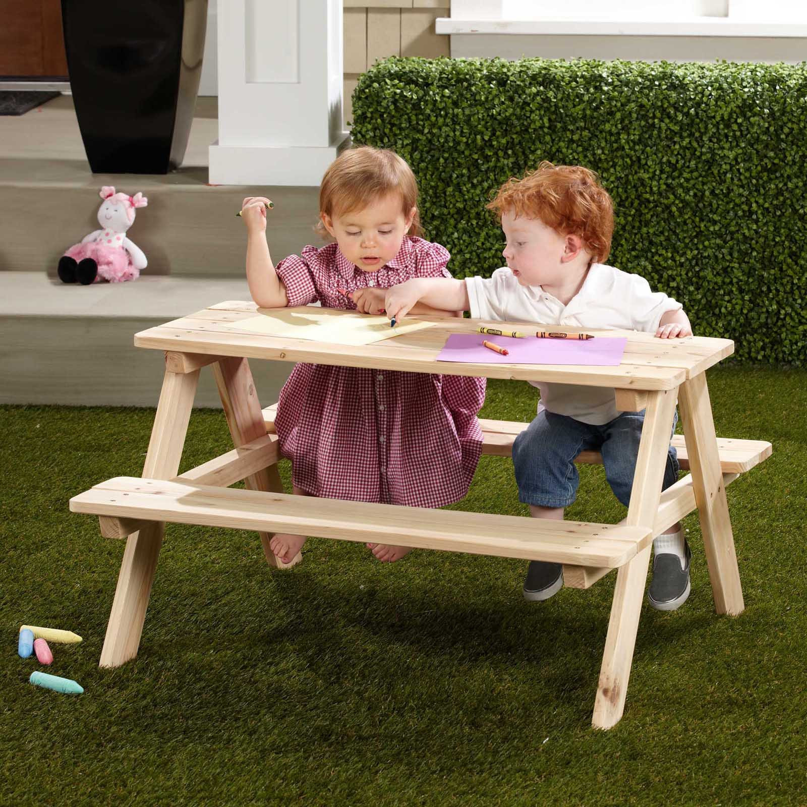 Walmart Kids Table
 Northbeam Kids Wooden Picnic Table Walmart