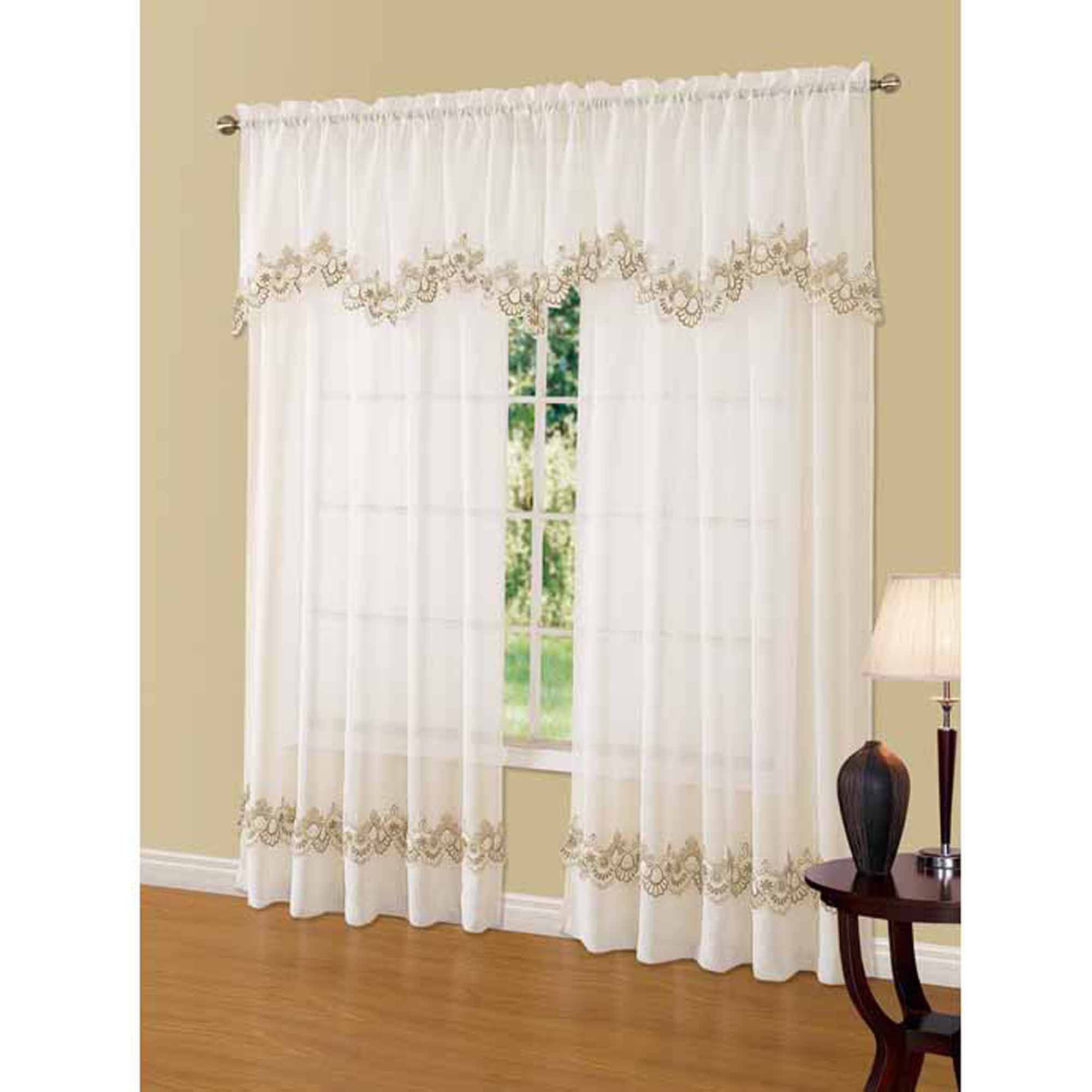 Walmart Kitchen Curtains Valances
 Interior Lavish Lace Curtains Walmart With Oriental