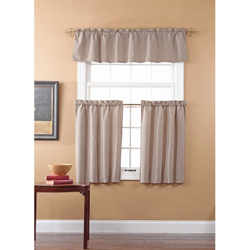 Walmart Kitchen Curtains Valances
 Fleetwood Kitchen Curtains and Valance Set Walmart