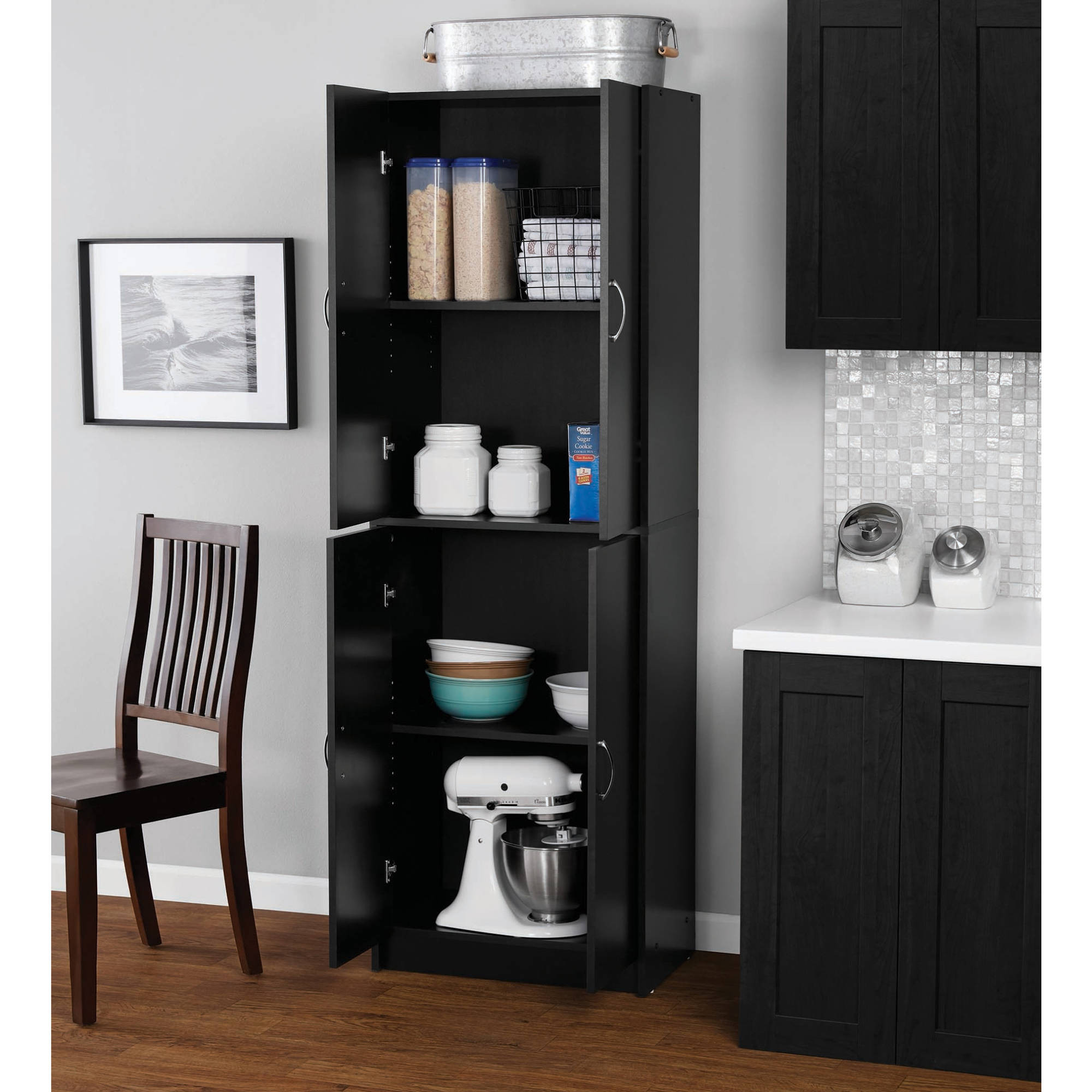 Walmart Kitchen Storage Cabinets
 Mainstays 4 Shelf Multipurpose Storage Cabinet Multiple
