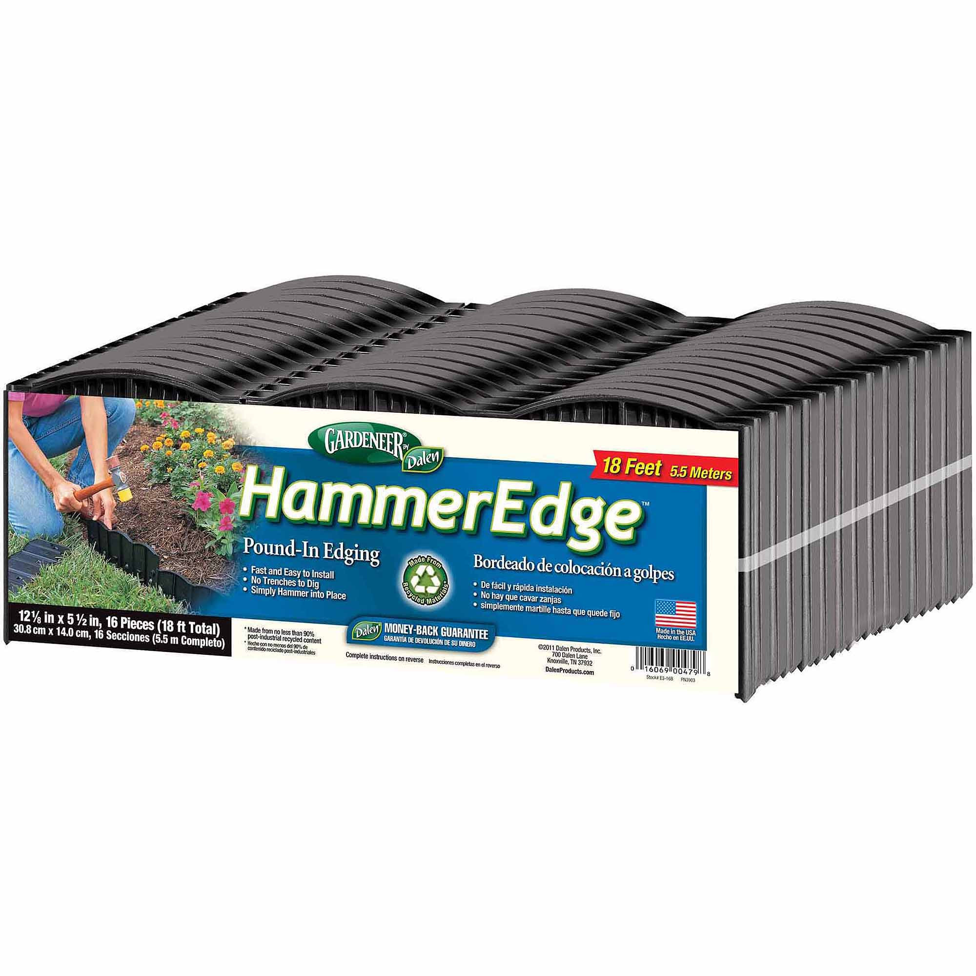 Walmart Landscape Edging
 Dalen Gardeneer 18 Hammer Edge Edging Walmart