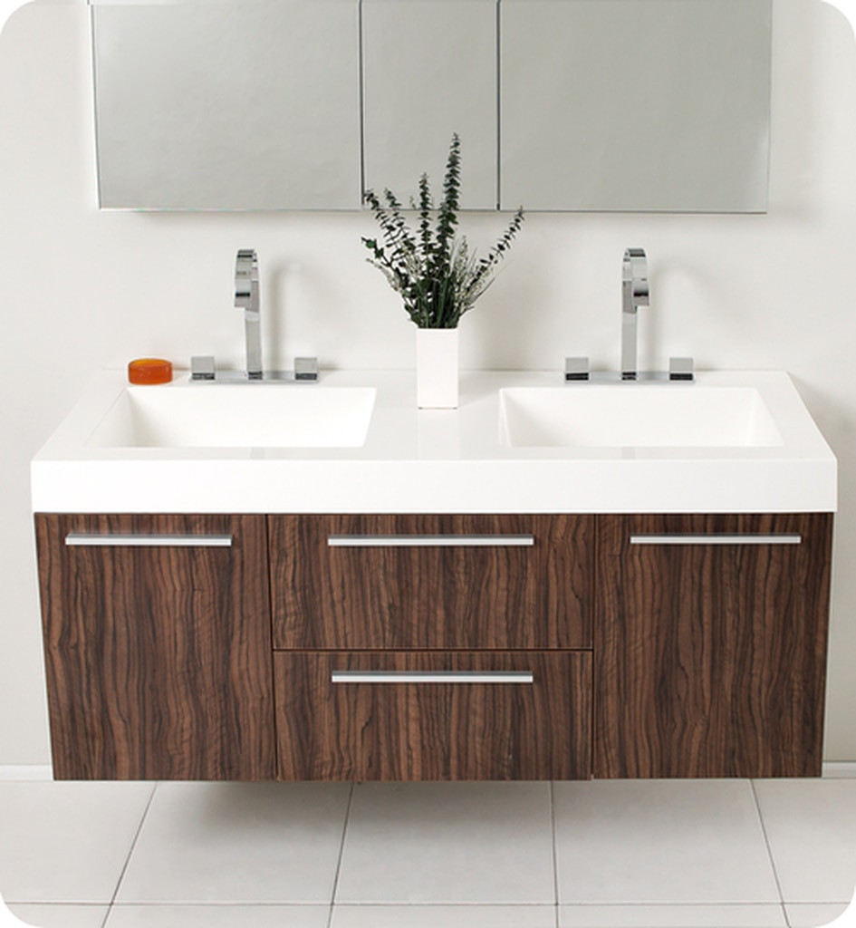 Walnut Bathroom Cabinet
 FVN8013GW