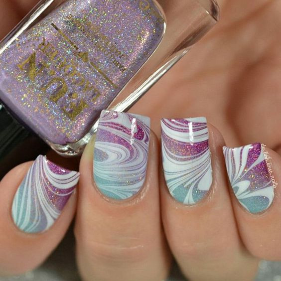 Water Marble Nail Art Design
 40 Awesome Water Marble Nail Art Designs You ll Want To