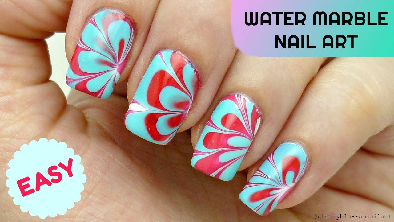 Water Marble Nail Art Design
 Easy Water Marble Nail Art Step By Step Tutorial For