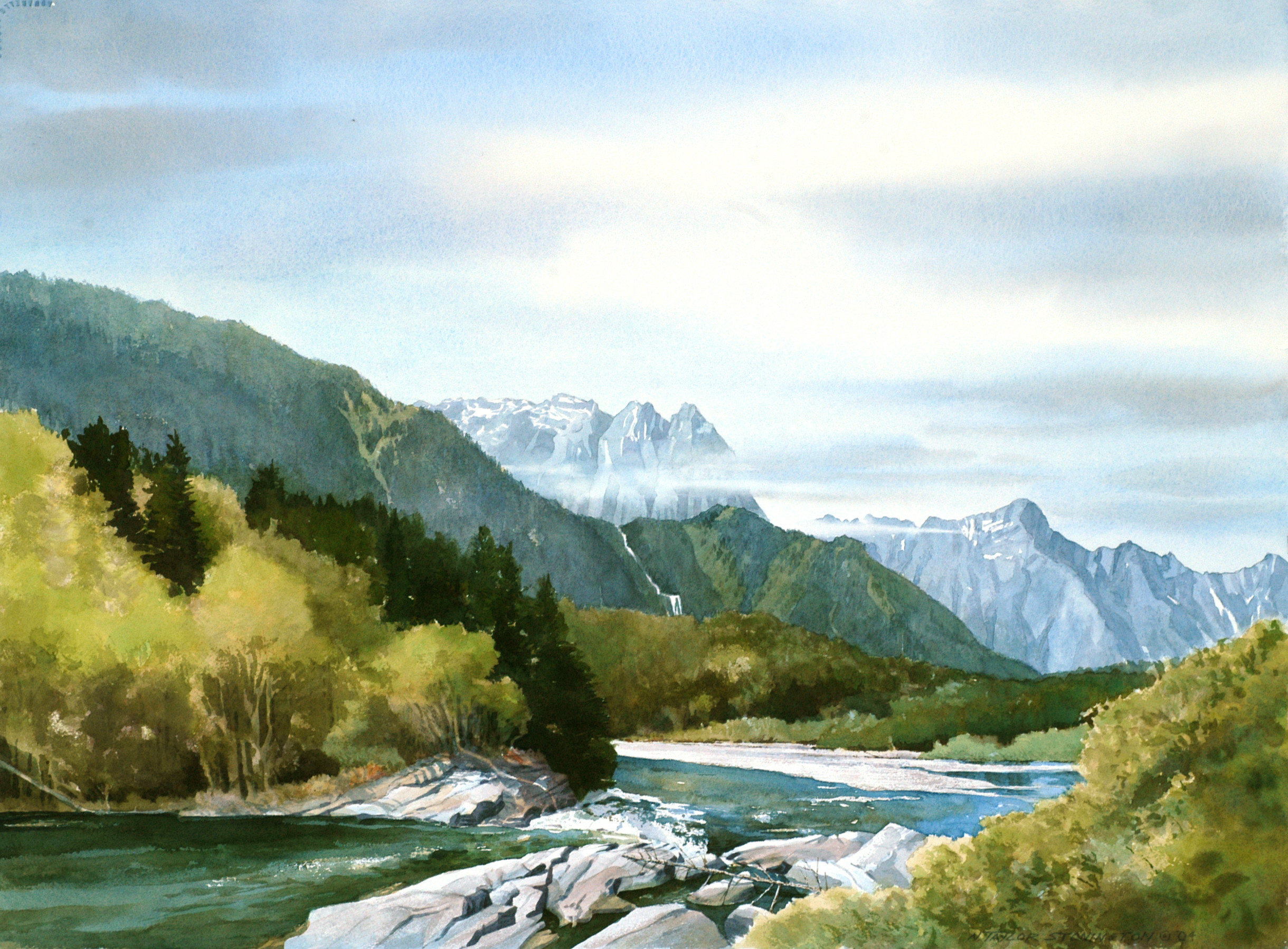 Watercolor Landscape Painting
 The art of judging art