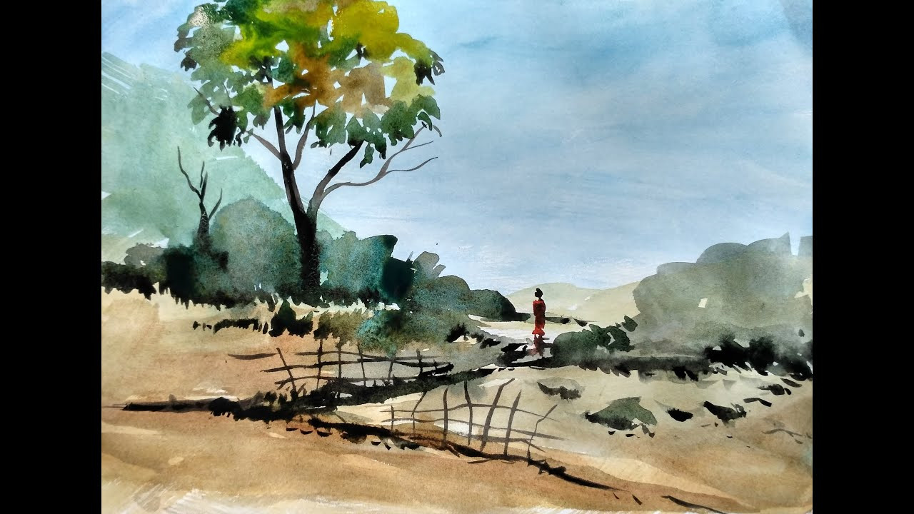 Watercolor Landscape Painting
 Watercolor Landscape Tutorial