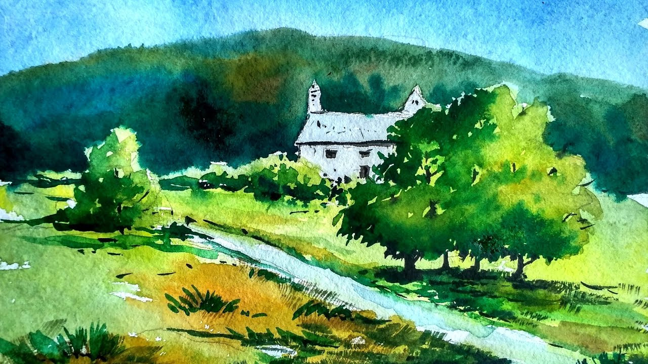 Watercolor Landscape Painting
 Watercolor Landscape Painting