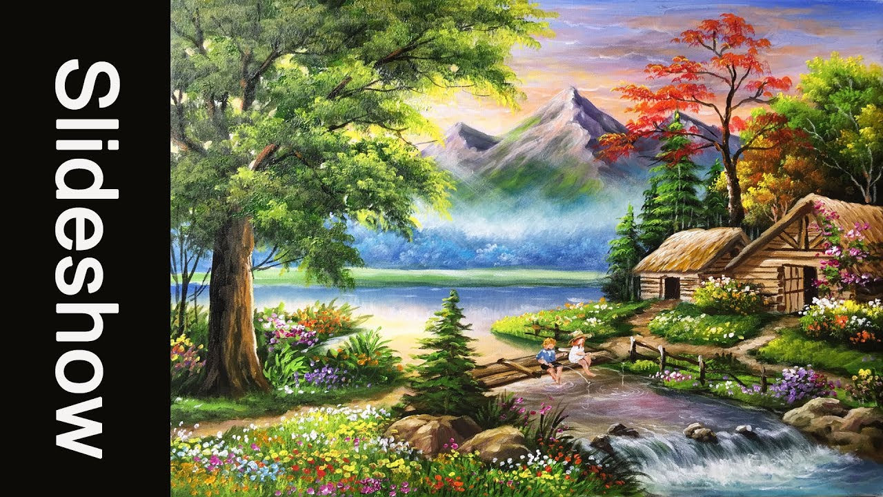 Watercolor Landscape Paintings
 Beautiful Landscape Acrylic Painting Slideshow version
