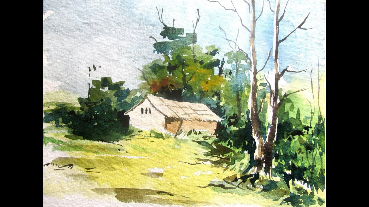 Watercolor Landscape Paintings
 Easy landscape painting with watercolor watercolor