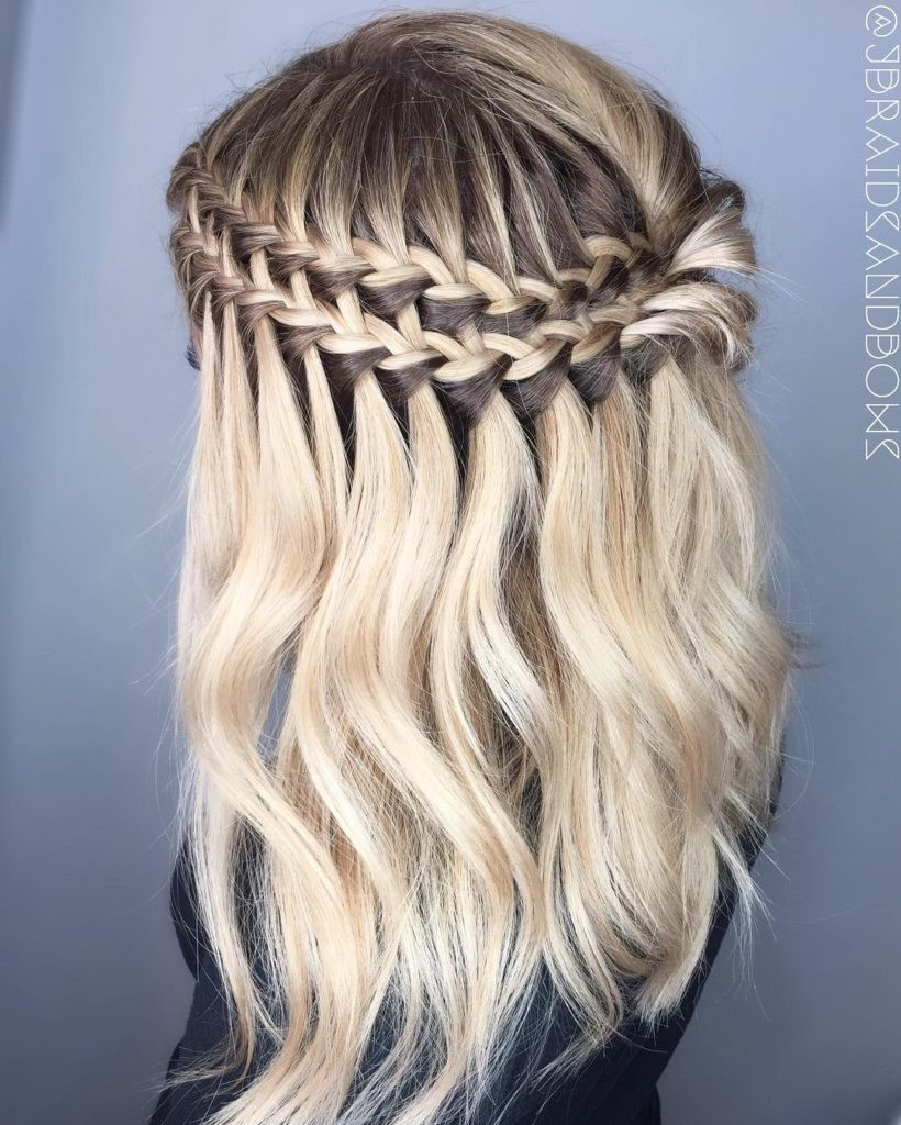 Waterfall Braid Hairstyle
 Simple Tips To Make a Beautiful French Waterfall Braid