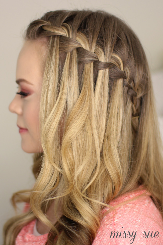 Waterfall Braid Hairstyle
 Simple Tips To Make a Beautiful French Waterfall Braid