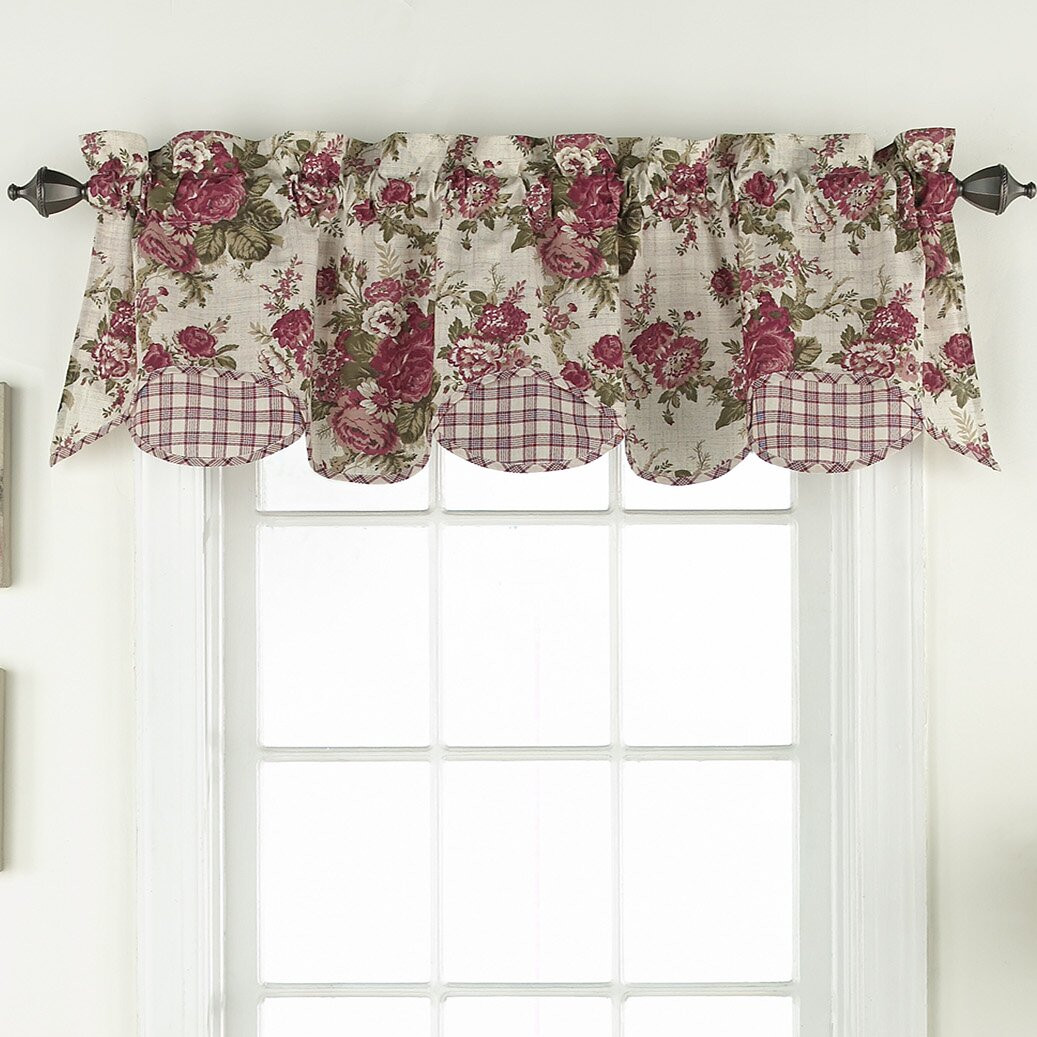 Waverly Kitchen Curtains
 Waverly Norfolk 60" Valance & Reviews