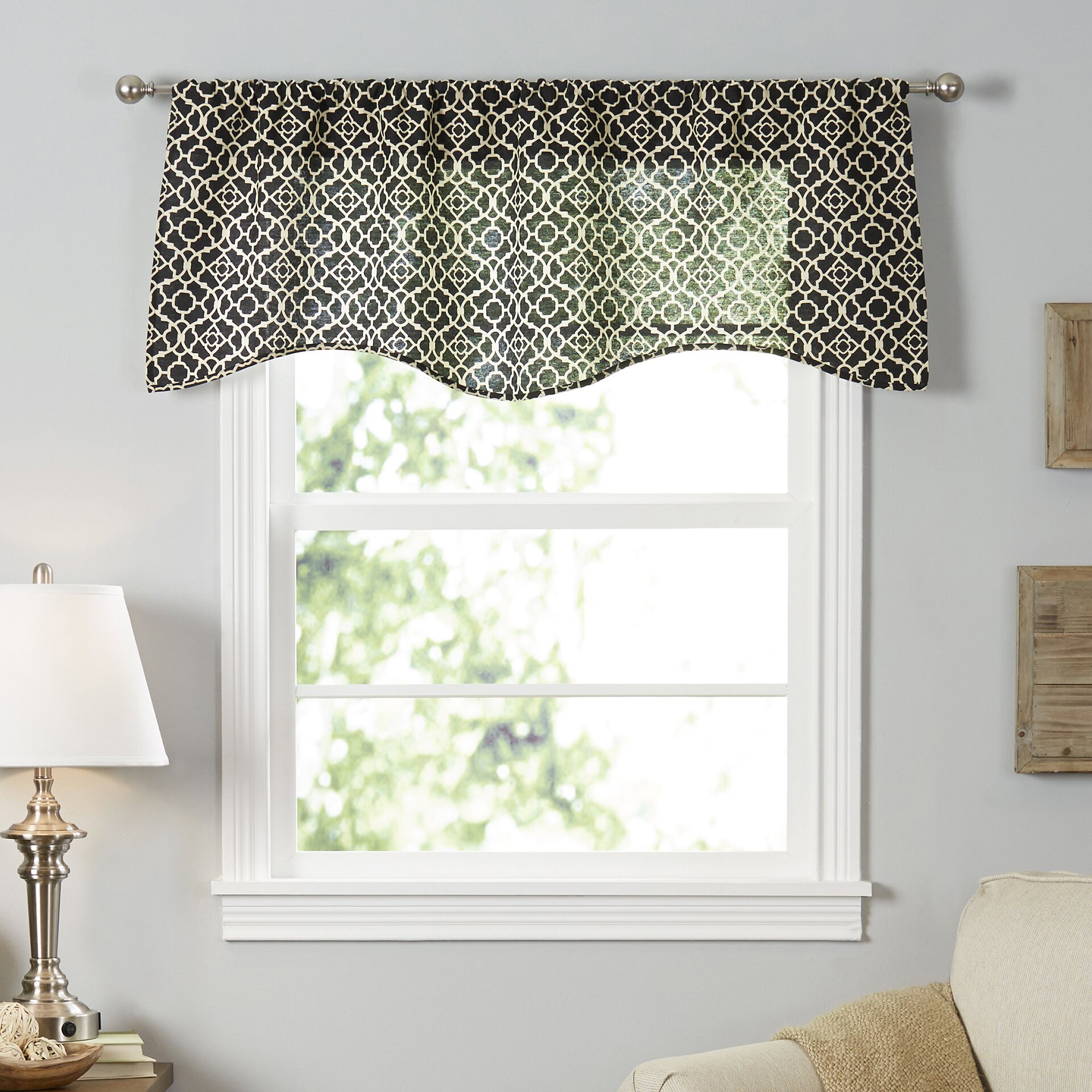 Waverly Kitchen Curtains
 Waverly Lovely Lattice 50" Curtain Valance & Reviews