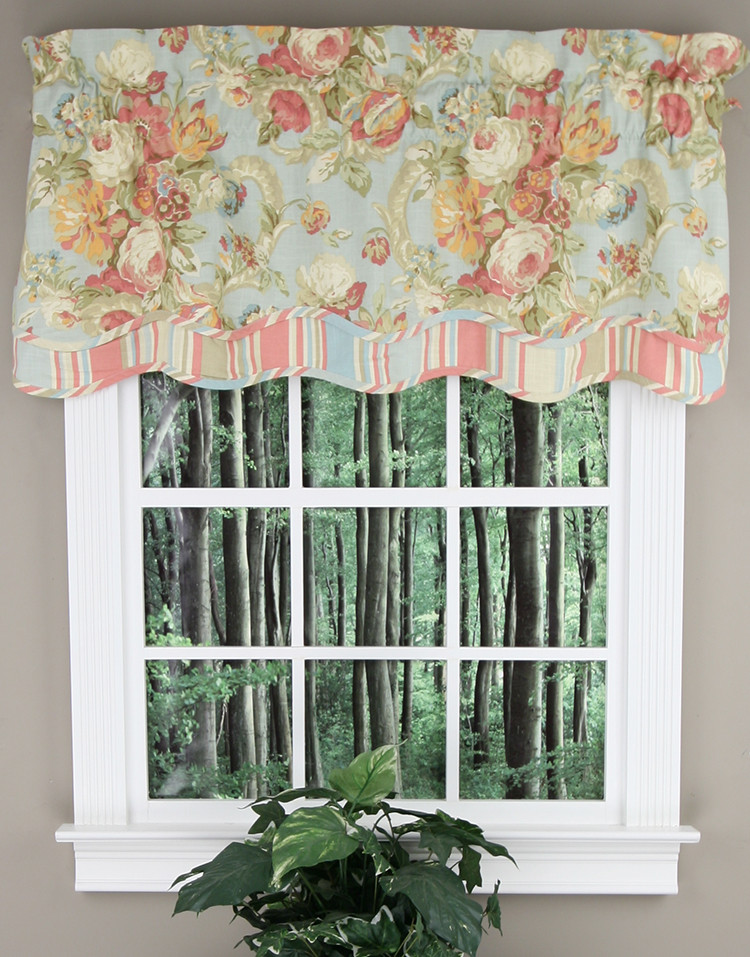 Waverly Kitchen Curtains
 Spring Bling Waverly Valance Platinum Kitchen Valances