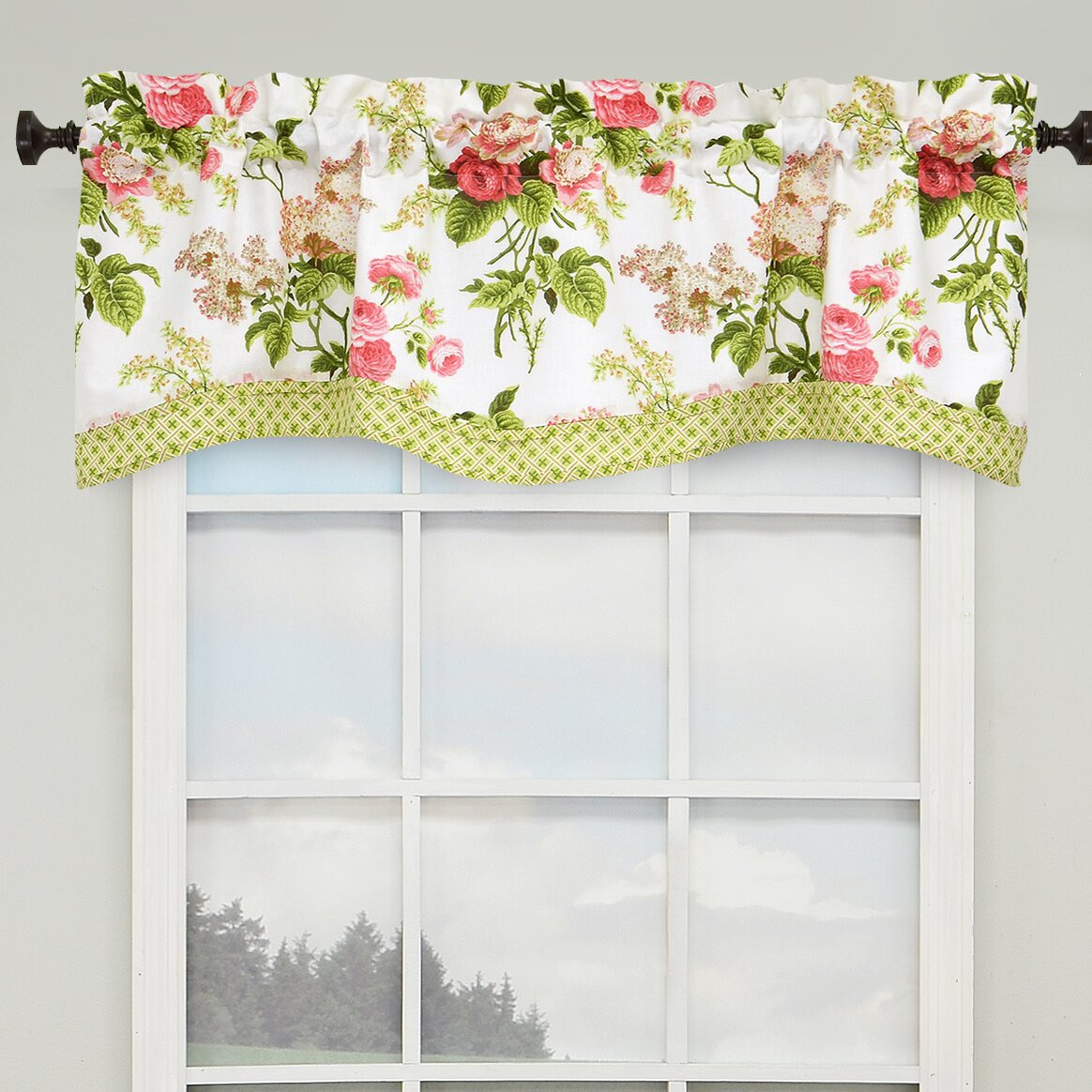 Waverly Kitchen Curtains
 Waverly Emma s Garden 52" Lined Window Curtain Valance