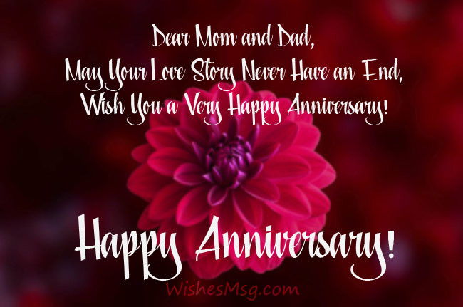 Wedding Anniversary Quote For Parents
 Anniversary Wishes For Parents Messages & Quotes WishesMsg