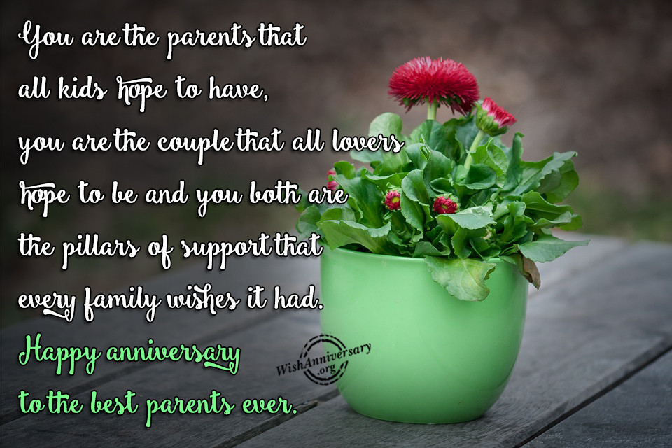 Wedding Anniversary Quote For Parents
 Anniversary Wishes For Parents