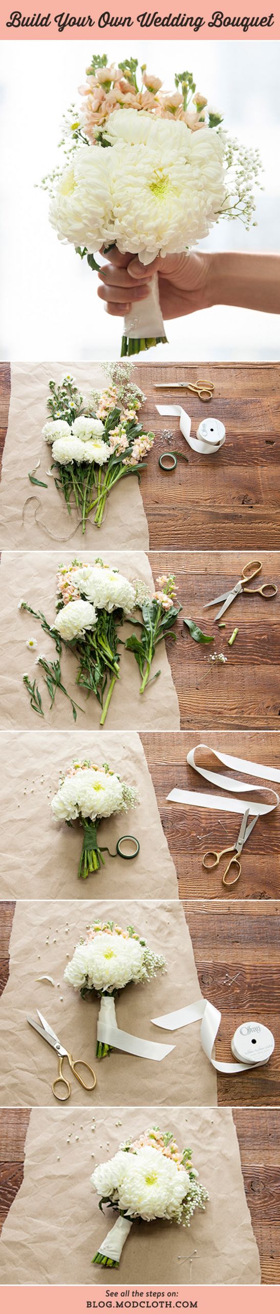 Wedding Bouquets DIY
 Build Your Own Wedding Bouquet With This Easy DIY