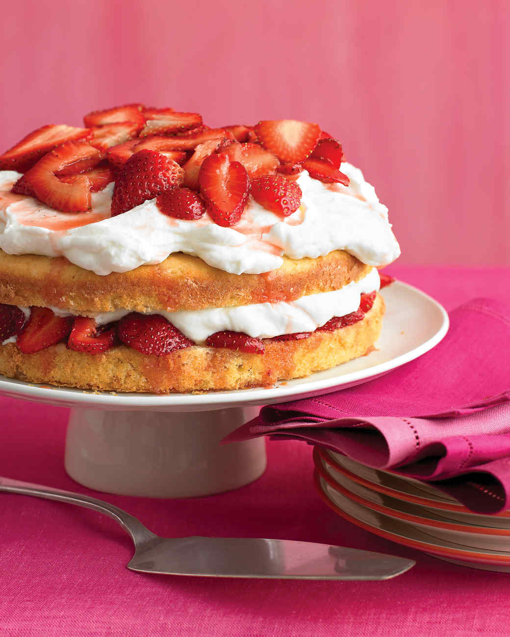 Wedding Cake Recipes Martha Stewart
 Strawberry Cream Cake Recipe