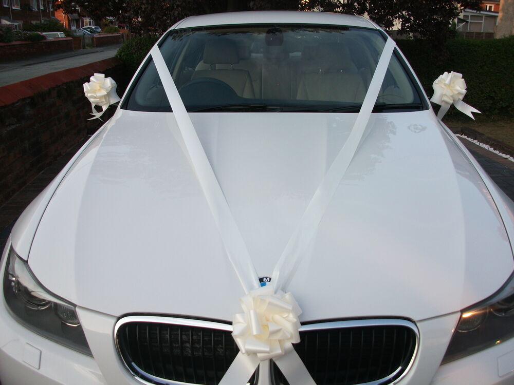 Wedding Car Decoration Kit
 IVORY Wedding Car Decoration Kit 3 Bows & 7 Metres