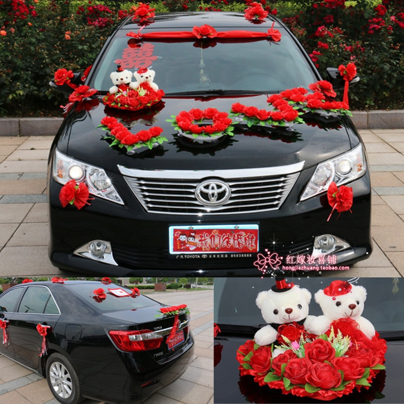 Wedding Car Decoration Kit
 Car flower design decoration kit Korean car decoration