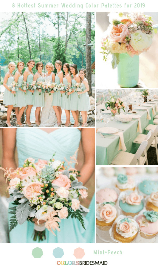 Wedding Color Schemes For Summer
 8 Fresh and Hottest Summer Wedding Color Palettes for 2019