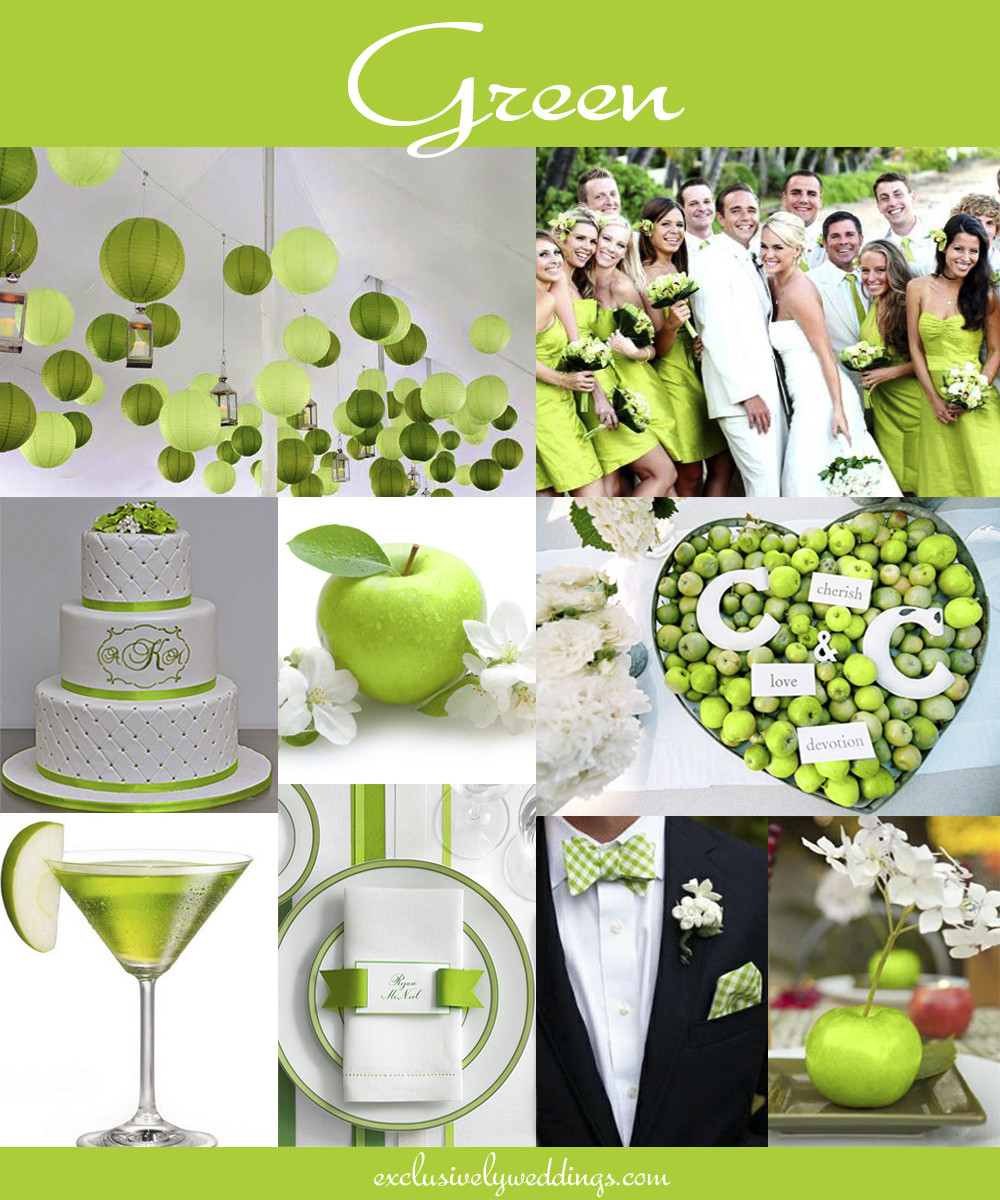 Wedding Colors Green
 The 10 All Time Most Popular Wedding Colors