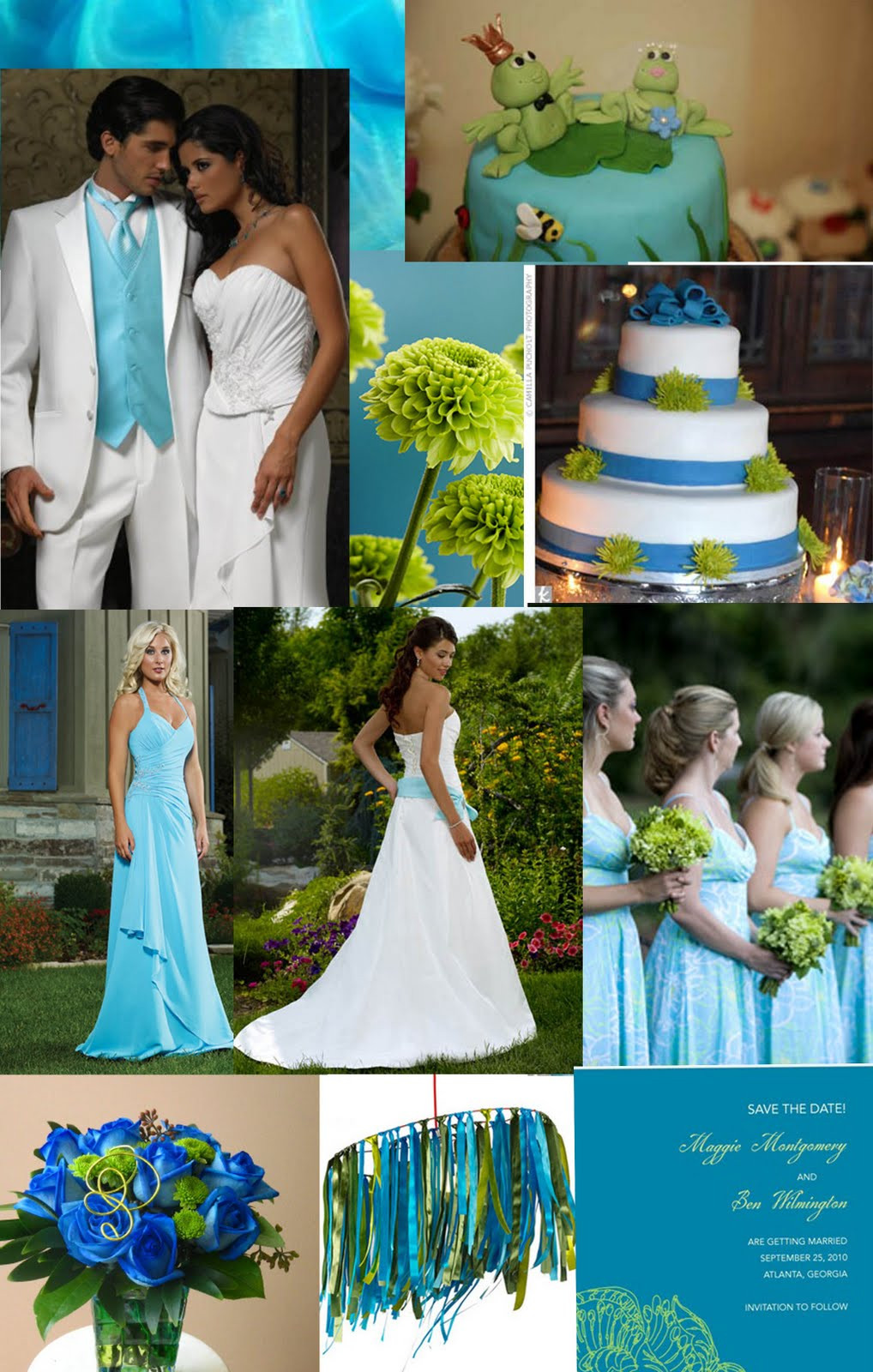 Wedding Colors Green
 Weddingzilla Blue Green Turquoise Wedding Inspiration Board