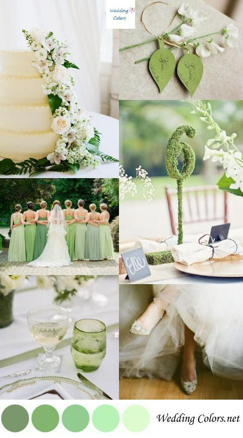 Wedding Colors Green
 3 Green Wedding Color bos for Spring