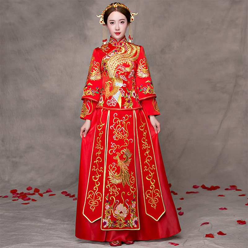 Wedding Dress From China
 Traditional Chinese Wedding Gown Dress Women Cheongsam