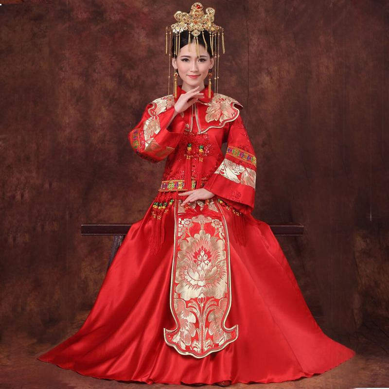 Wedding Dress From China
 2019 New Red Traditional Chinese Wedding Dress Qipao
