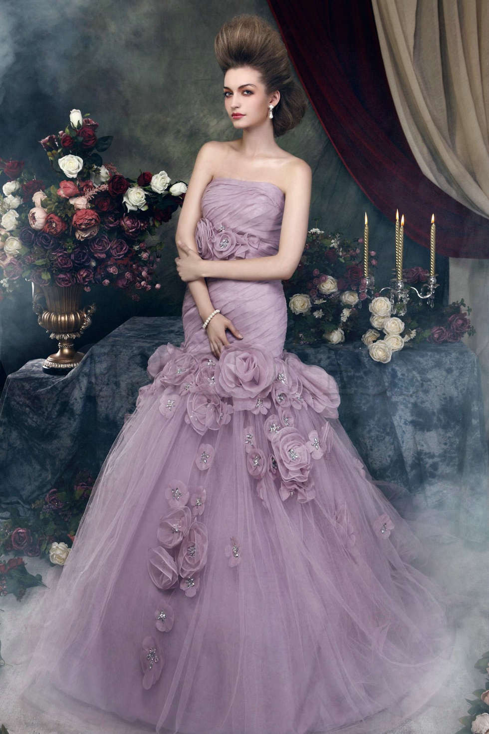 Wedding Dresses In Color
 So Charming on a Purple Wedding Gown