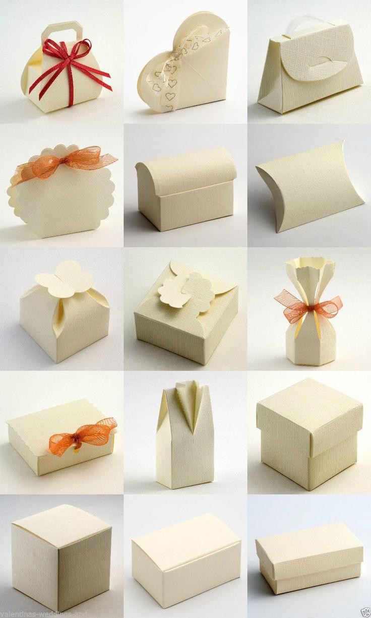 Wedding Favor Containers
 Best Quality DIY Ivory Silk Embossed Wedding Favour Favor