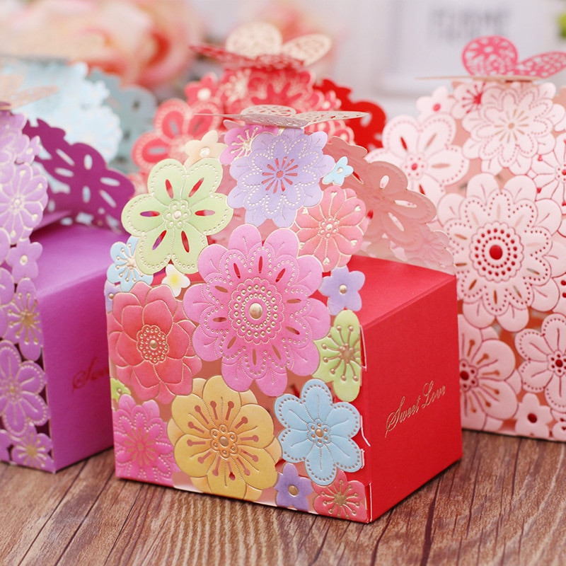 Wedding Favor Containers
 25pcs lot Bride Laser Cut Wedding Favor Boxes Paper Candy