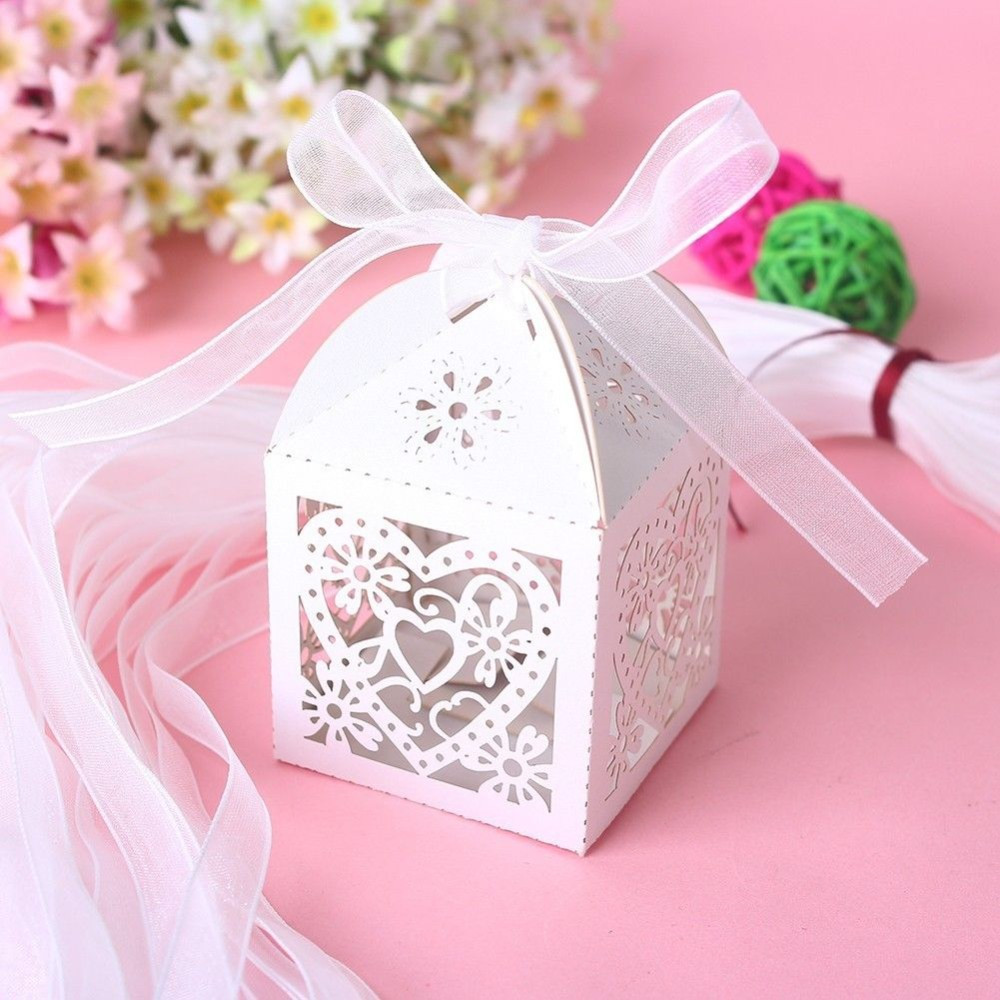 Wedding Favor Containers
 Aliexpress Buy Love Heart Laser Cut Candy Gift Boxes