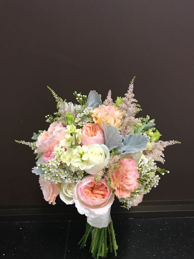 Wedding Flowers Austin
 David Austin Bridal Bouquet BRIDE00