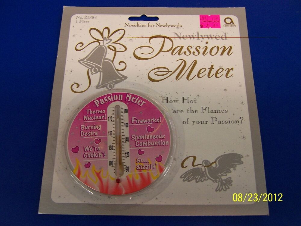 Wedding Gag Gifts
 Newlywed Passion Meter Wedding Bridal Shower Bachelorette