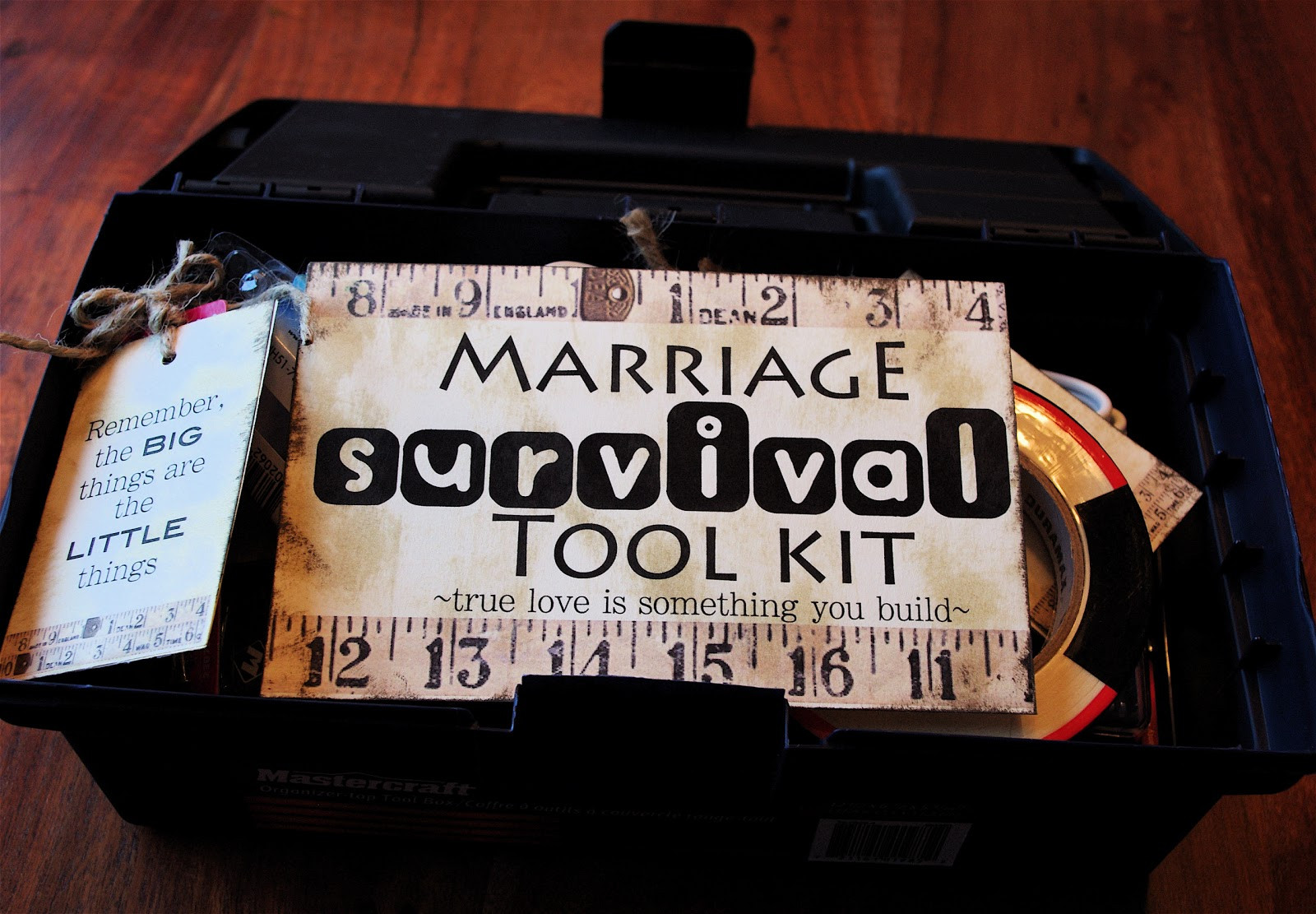 Wedding Gag Gifts
 Creative "Try"als Marriage Survival Tool Kit