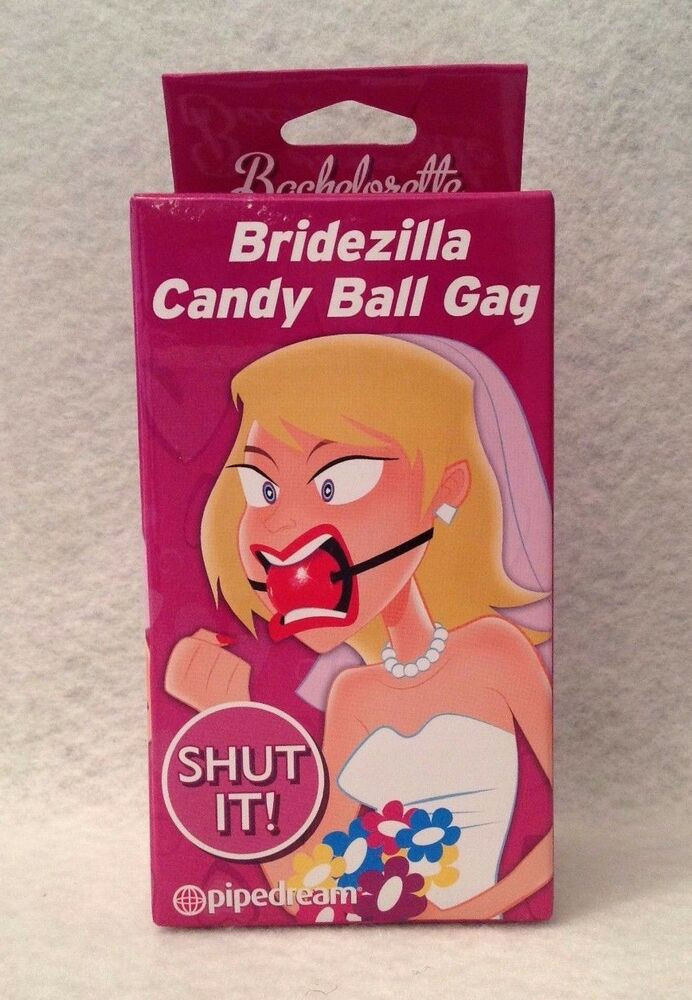 Wedding Gag Gifts
 Bachelorette Party Favors Bridezilla Cherr Candy Ball Gag