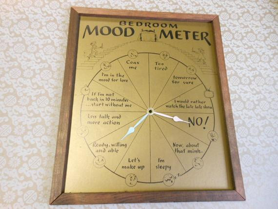 Wedding Gag Gifts
 FUNNY WEDDING GIFT Vintage Bedroom Mood Meter Clock Face Blue