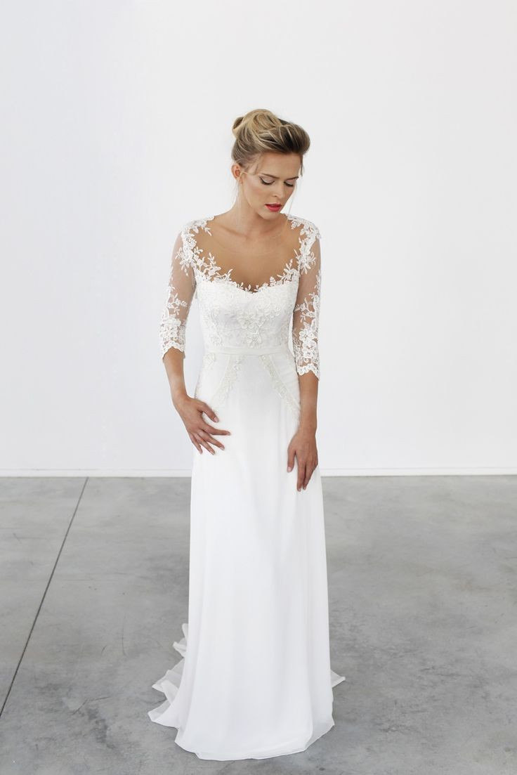 Wedding Gowns For Older Brides With Sleeves
 Pin on Popular Wedding Dress