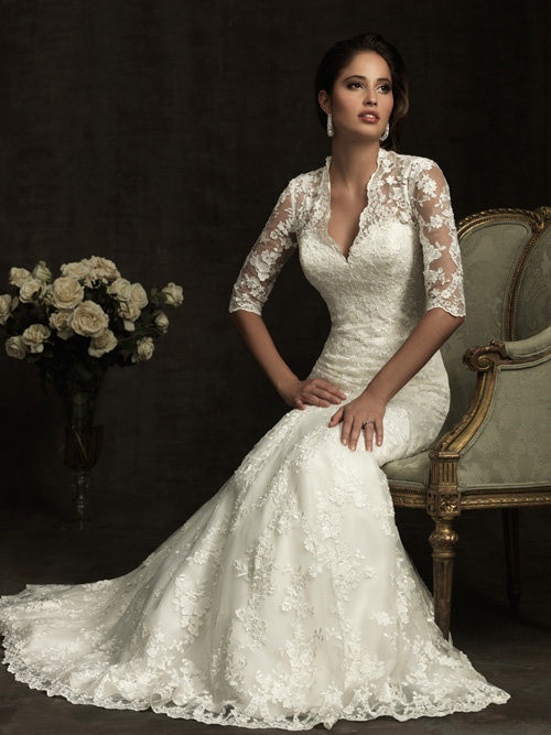 Wedding Gowns For Older Brides With Sleeves
 17 Best images about Wedding Dresses for the Older Bride