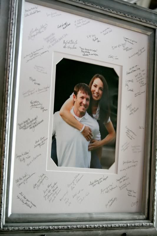Wedding Guest Book Picture Frame
 Wedding "guest book" picture frame mat