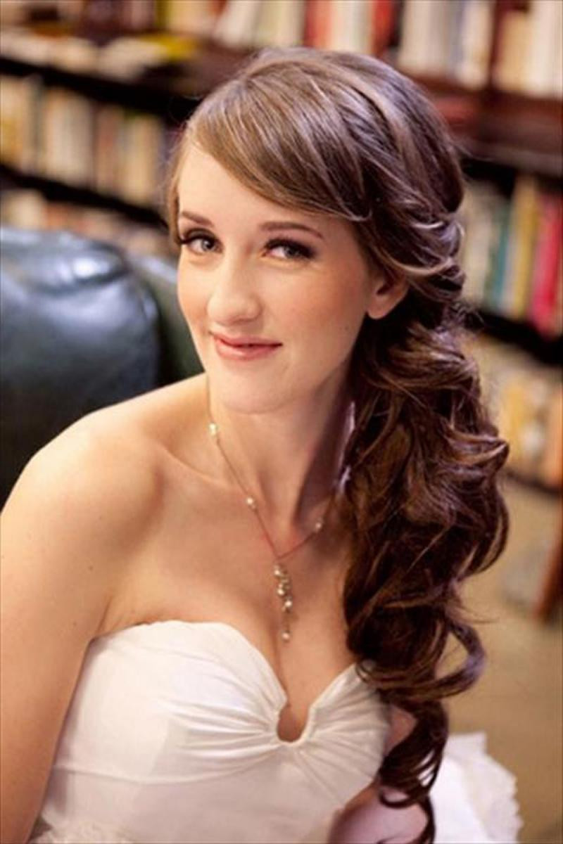 Wedding Hairstyles On The Side
 The Best Wedding Hairstyles With Bangs ViewKick