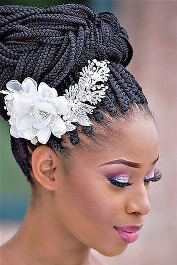 Wedding Hairstyles With Braids For Bridesmaids
 20 Wedding Updo Hairstyles for Black Brides Page 2