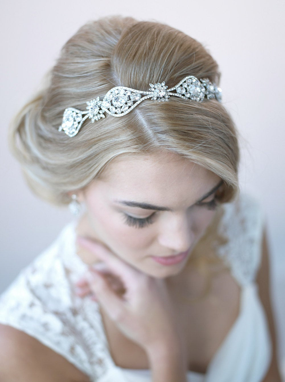 Wedding Head Bands
 Rhinestone Bridal Headband Vintage Wedding Headband Bridal