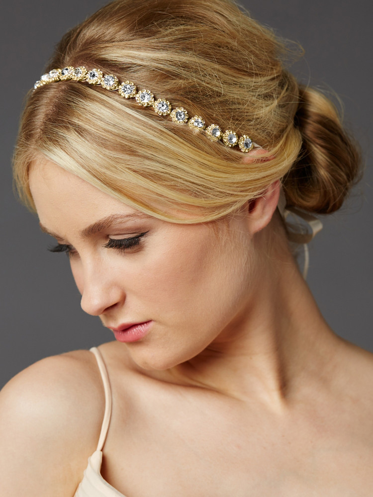 Wedding Head Bands
 Gold Bridal Headband Paris Connection